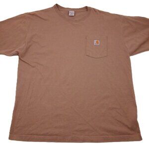Carhartt K87 Short Sleeve Workwear Pocket T-shirt XL Desert Tan 2007 Heavyweight